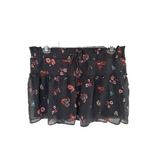 Y2K Aerie Tiered Floral Ruffle Mini Skirt Size XS Chiffon Lined Cottagecore‎